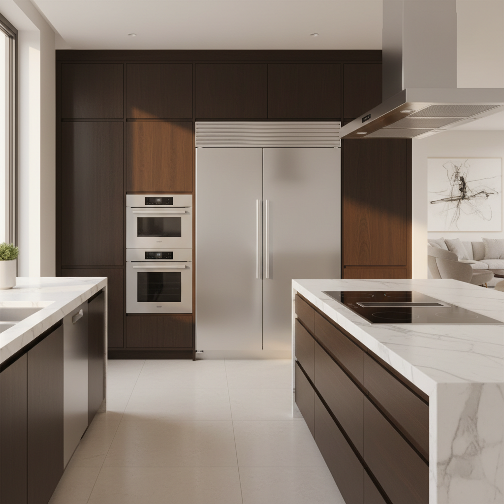 Premium appliances in a luxury home environment